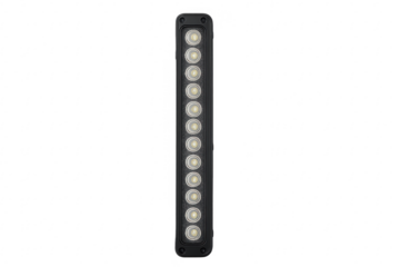 Vertical led light strip illuminating white background