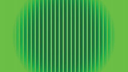 Obraz premium Vibrant green abstract background with vertical ribbed texture and oval shape