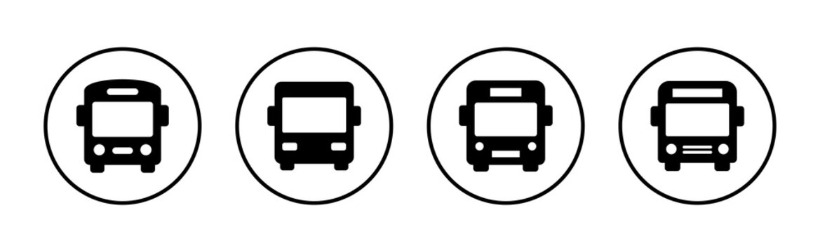 Bus icon vector. bus sign and symbol