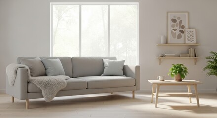 a white couch