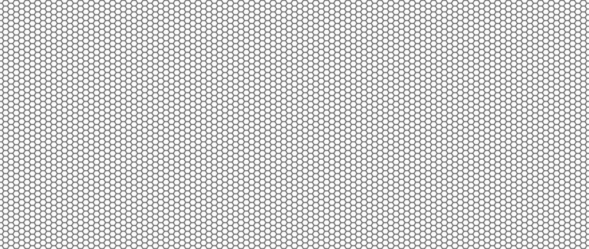 Seamless vector hexagonal mesh pattern. Abstract honeycomb grid texture. Perfect for modern tech, minimalist, and versatile background designs.