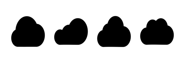 Cloud icon vector illustration. cloud sign and symbol