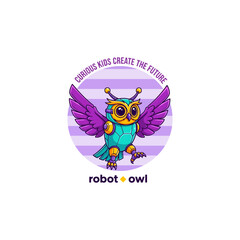 Robot Owl Inspiring Future Innovators with a Cute Mechanical Bird Design