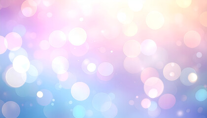 Soft Gradient Background With Dreamy Bokeh Effect in Pastel Colors Creating Whimsical Atmosphere