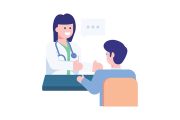 Doctor Vector and Icon Collection – Male and Female Doctor Illustrations, Medical Staff, Healthcare Professionals, Hospital Scene, and Medicine Icons Set