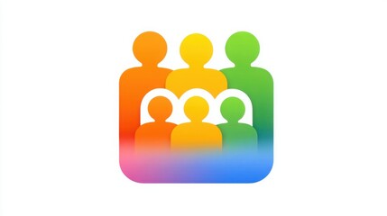 Icon representation of adaptive identity spectrum reflecting identity variation and gradient in a digital environment