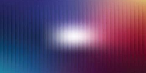 Ripple glass distortion background. Abstract fractal effect ribbed glass texture with vibrant gradients smooth fluted vertical lines. Reeded Bold dynamic design blending futuristic tones vector bg.