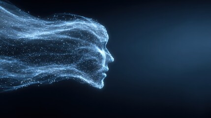 Conceptual visualization of agentic identity flow representing identity currents and modulation in social contexts