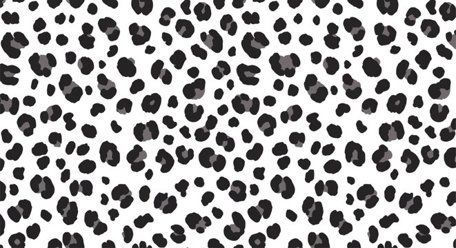 leopard print pattern a seamless black and grey animal print design ideal for fashion backgrounds textiles and trendy graphic design projects