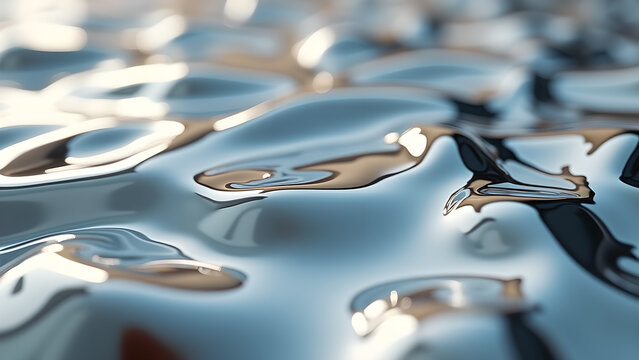 Fluid surfaces reflections shimmering light a captivating dance of light and shadow abstract