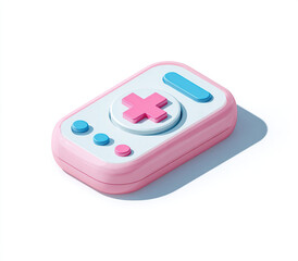 Pastel Game Console - A Nostalgic and Playful Design.