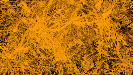 ink Abstract art yellow splatter paint background texture modern expressionism art