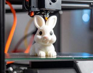 rabbit with a 3d printer