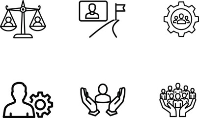 Business management leadership and success concept in black and white