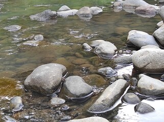 river in the mountains