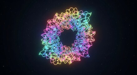 Colorful Molecular Structure in Space