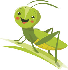 green grasshopper cartoon