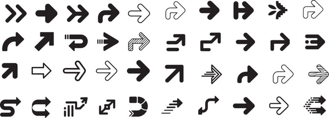 Arrow Symbol Pack – Bold Navigation Icons and Direction Signs