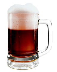 Draught beer png in mug mockup