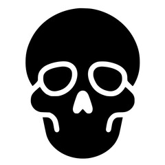 Black skull logo