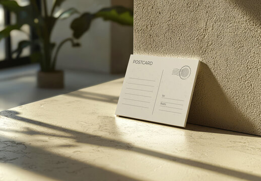 Postcard Mockup Template