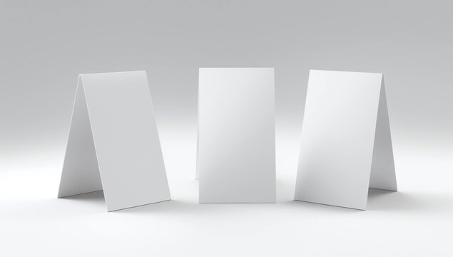 Blank table tent mockup 