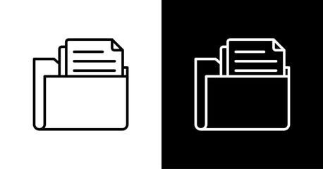 Documentation White Icon Set Design