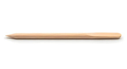 Obraz premium Isolated Wooden Cuticle Pusher Orange Stick Product Shot on White Background