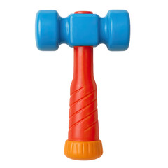 Colorful toy hammer for children's playtime.