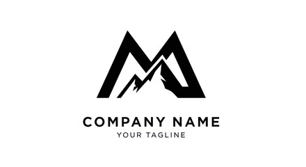 Modern Mountain Logo Design for Company Name.