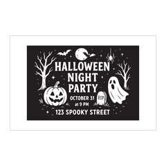 Halloween Night Party Poster