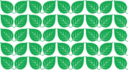 Seamless Green Leaf Pattern – Eco Nature Vector Background. Green Foliage Seamless Pattern – Nature Eco Texture Design .Abstract Green Leaf Repeating Pattern – Botanical Vector Background