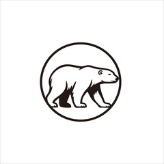 Print Polar bear character logo design for your brand and company identity