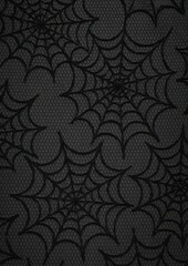 Intricate black spiderweb pattern