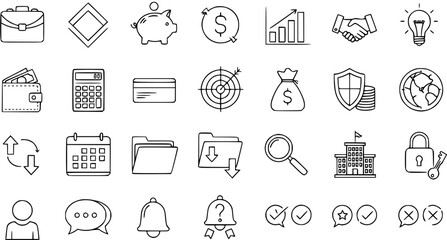 Business and Finance Icon Set