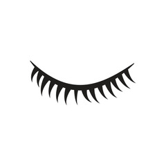 eyelash  logo icon illustration flat