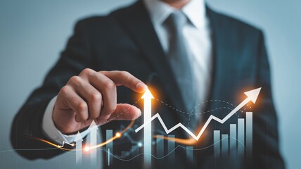 Confidently guiding upward financial growth with digital stock market analysis