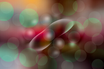 Bokeh Pattern Illuminated Space Soft Colorful Circle Glossy Illustration Background