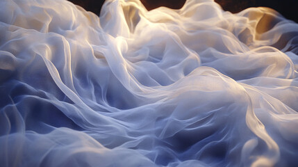 Transparent energy flows intertwine gracefully, symbolizing faith and connection — hyperrealistic depiction of luminous movement, calm strength, and spiritual light.