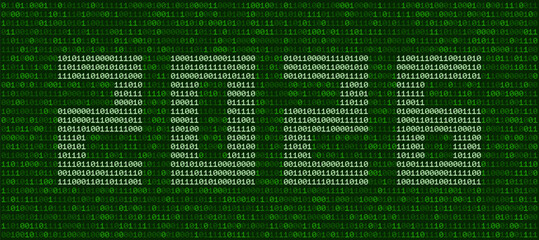 2025 green matrix display or cyberspace background