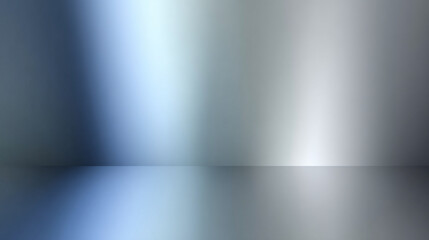 A smooth silver gradient flowing into frost blue, light gray, and white — a cool, elegant, and modern palette evoking clarity and sophistication