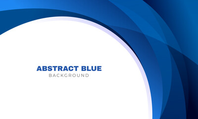 Abstract blue wavy business background. vector