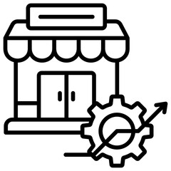 Market Entry Strategy Icon
