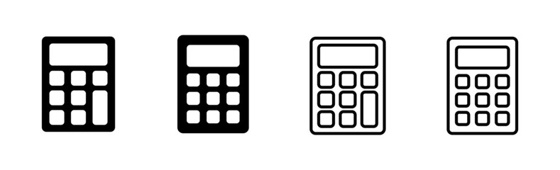 Calculator icon set. Accounting calculator icon. calculator vector