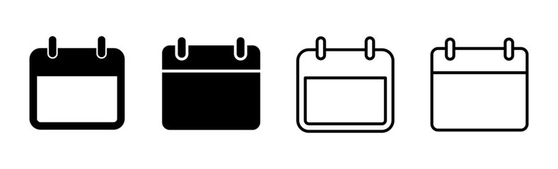 Calendar icon set. Calender symbol. calendar vector icon