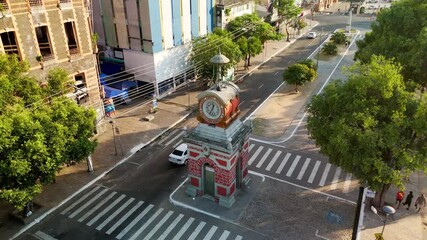 Imagens do monumento da Praça do Relógio na Avenida Eduardo Ribeiro, no Centro de Manaus - Manaus, Amazonas, Brasil - 26 de outubro de 2025