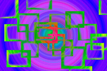 colorful bright color picture glossy square