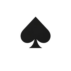 Fototapeta premium Black Spade Symbol Isolated On Transparent Background