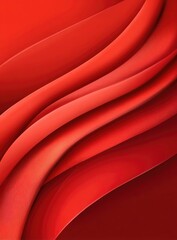 Intricate, flowing crimson curves create a dynamic abstract design.