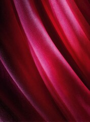 A close-up view of luxurious crimson fabric, showcasing its smooth texture and subtle color variations.